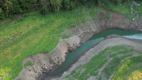 Dried up river Stock Footage 219784905