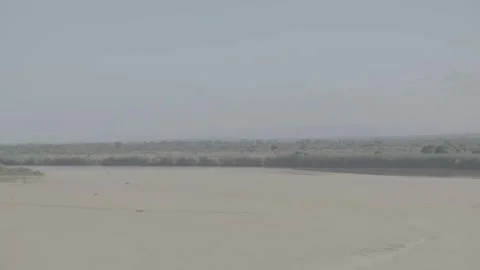 Dried up river, southern Madagascar Video stock 281859997