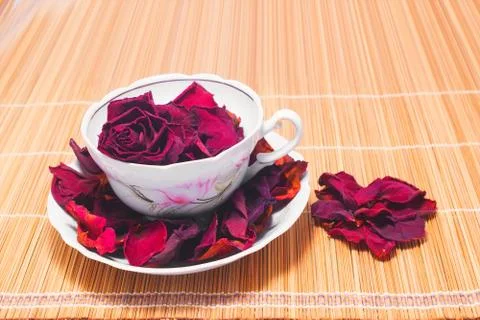Dried rose tea Stock Photos