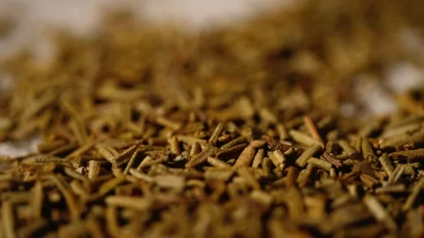 Dried rosemary herb macro Stock Footage 297775331
