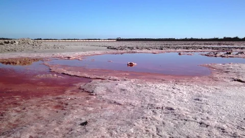 Dried salt lake Video stock 94847227