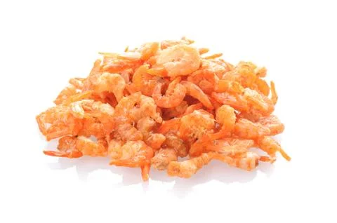 Dried salted prawn Stock Photos