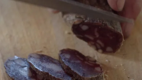 Dried Sausage Stock Footage