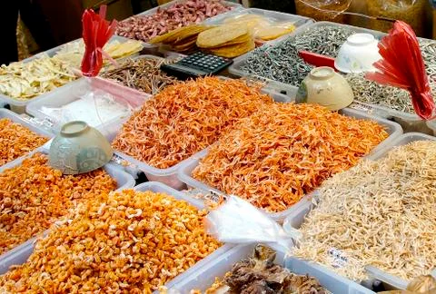 Dried seafood Stock Photos