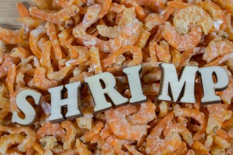 Dried shrimp 2 Stock Photos