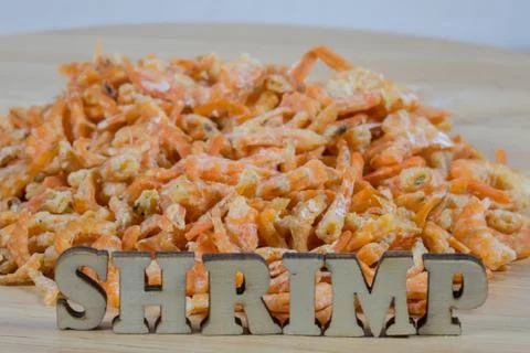 Dried shrimp 4 Stock Photos