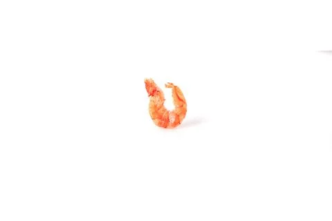 Dried shrimp isolated on white background Stock Photos