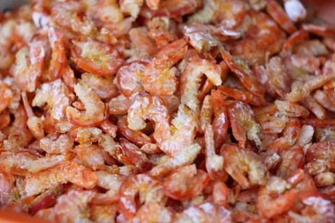 Dried shrimp. Stock-Fotos