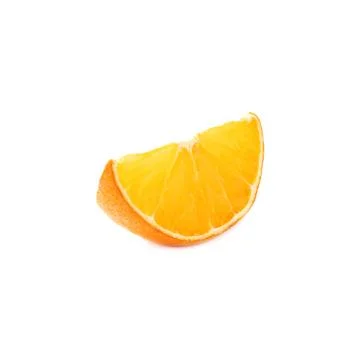 Dried slice section of orange isolated over the white background Stock Photos