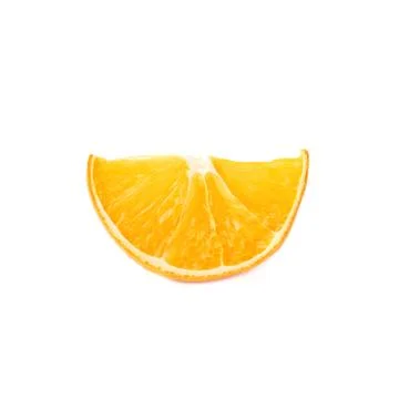 Dried slice section of orange isolated over the white background Stock Photos
