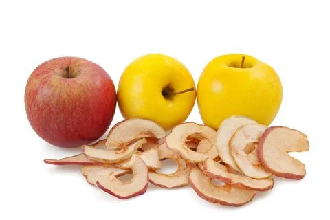 Dried sliced apples Stock Photos