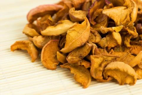 Dried slices apples Stock Photos