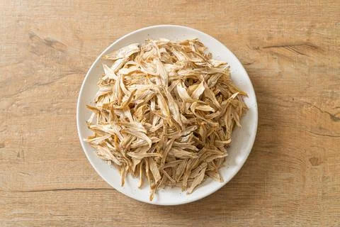 Dried small crispy fish Foto stock