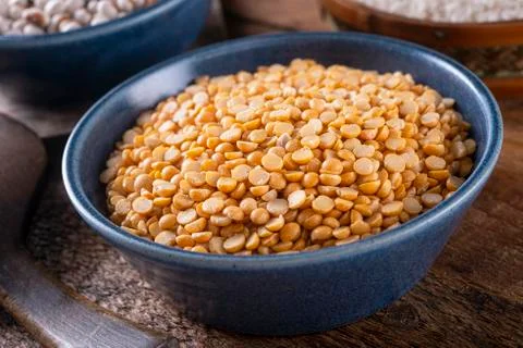Dried Split Yellow Peas Stock Photos