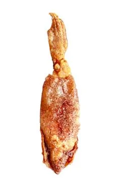 Dried squid fried isolate Stock Photos