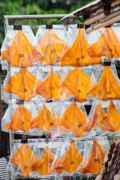 Dried squid. Stock Photos