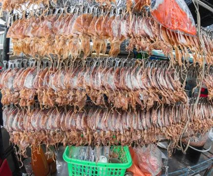 Dried Squid Stock Photos
