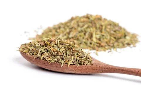 Dried thyme herb Stock Photos