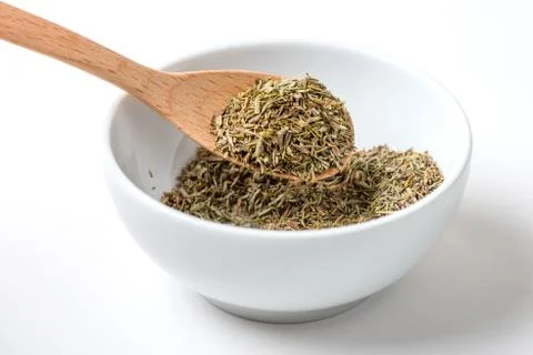 Dried thyme herb Stock Photos