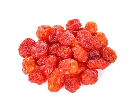 Dried tomato on white background Stock Photos