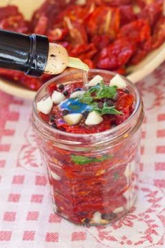 Dried tomatoes Stock Photos