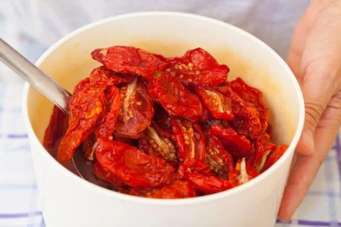 Dried tomatoes Stock Photos