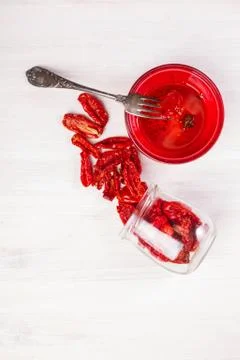 Dried tomatoes Stock Photos