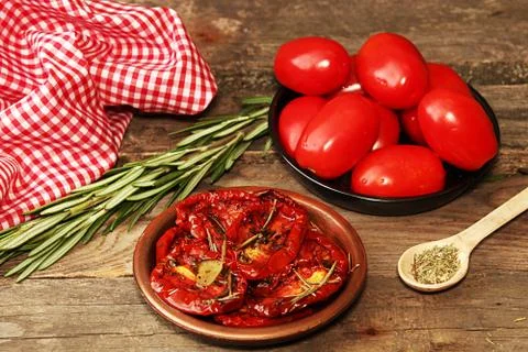 Dried tomatoes Foto stock