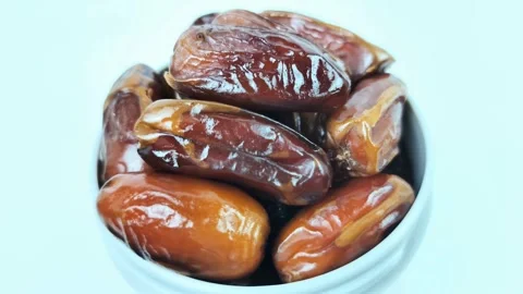 Dried tropical dates are a fresh and organic food. They are a great choice .. Stock Footage 334554368