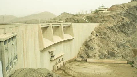 Dried water dam Video stock 50066196