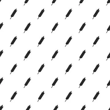 Dried wheat ear pattern vector イラスト素材