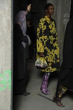  Dries van Noten backstage at Paris Fashion Week Autumn Winter 2019 Dries ... Stock Photos