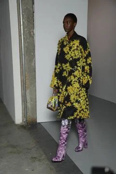  Dries van Noten backstage at Paris Fashion Week Autumn Winter 2019 Dries ... Foto stock