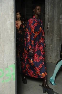  Dries van Noten backstage at Paris Fashion Week Autumn Winter 2019 Dries ... Stock Photos