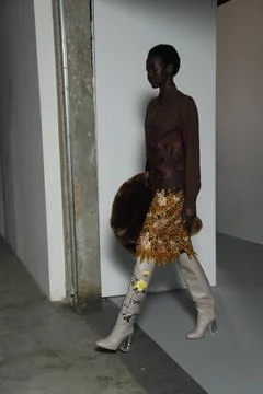  Dries van Noten backstage at Paris Fashion Week Autumn Winter 2019 Dries ... Stock Photos