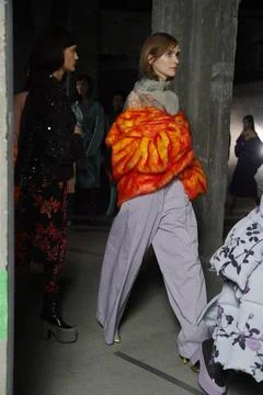  Dries van Noten backstage at Paris Fashion Week Autumn Winter 2019 Dries ... Stock Photos