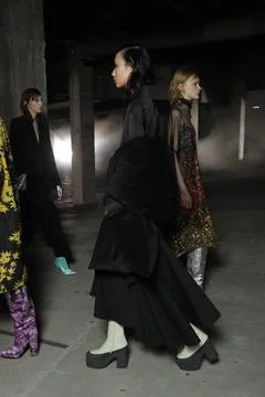  Dries van Noten backstage at Paris Fashion Week Autumn Winter 2019 Dries ... Stock-Fotos