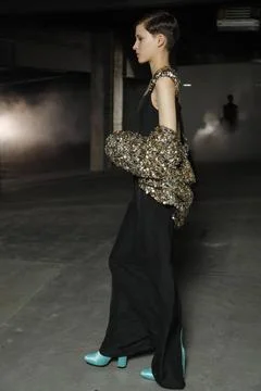  Dries van Noten backstage at Paris Fashion Week Autumn Winter 2019 Dries ... Foto stock