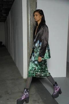  Dries van Noten backstage at Paris Fashion Week Autumn Winter 2019 Dries ... 스톡 사진