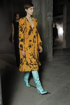  Dries van Noten backstage at Paris Fashion Week Autumn Winter 2019 Dries ... Stock Photos