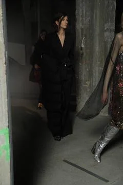  Dries van Noten backstage at Paris Fashion Week Autumn Winter 2019 Dries ... 스톡 사진