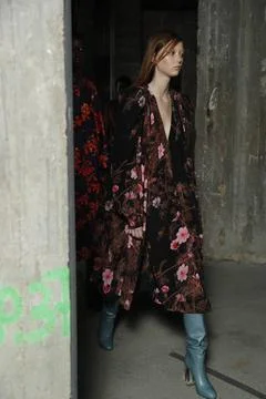  Dries van Noten backstage at Paris Fashion Week Autumn Winter 2019 Dries ... Foto stock