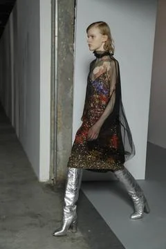  Dries van Noten backstage at Paris Fashion Week Autumn Winter 2019 Dries ... 스톡 사진