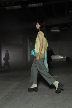  Dries van Noten backstage at Paris Fashion Week Autumn Winter 2019 Dries ... 스톡 사진