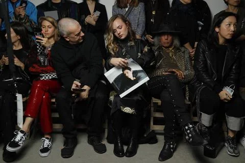  Dries van Noten front row at Paris Fashion Week Autumn Winter 2019 Dries ... Stock Photos
