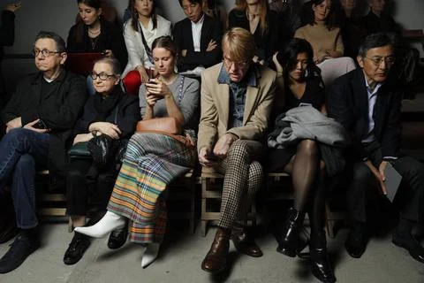  Dries van Noten front row at Paris Fashion Week Autumn Winter 2019 Dries ... Stock Photos