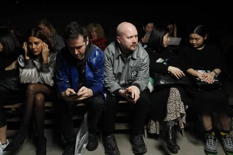  Dries van Noten front row at Paris Fashion Week Autumn Winter 2019 Dries ... Stock-Fotos