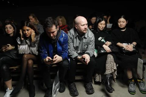  Dries van Noten front row at Paris Fashion Week Autumn Winter 2019 Dries ... Foto stock