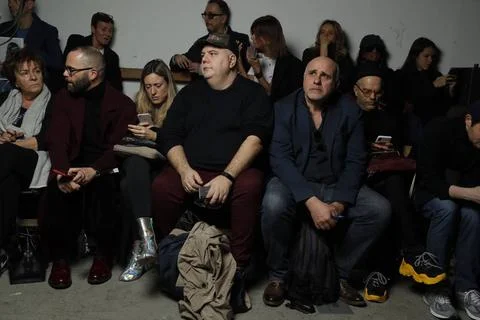  Dries van Noten front row at Paris Fashion Week Autumn Winter 2019 Dries ... 스톡 사진