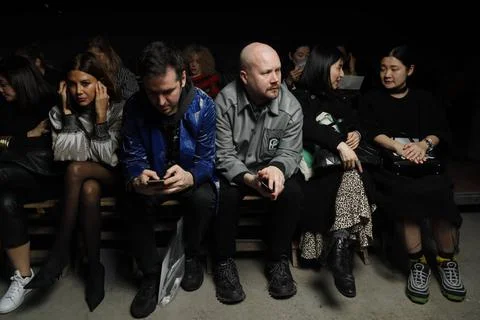  Dries van Noten front row at Paris Fashion Week Autumn Winter 2019 Dries ... Stock-Fotos